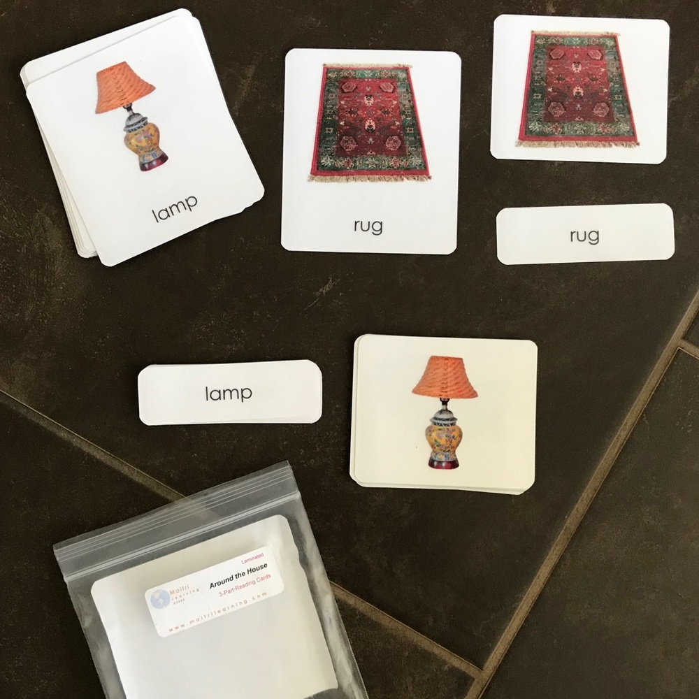 Montessori 3-Part Reading Card Sets